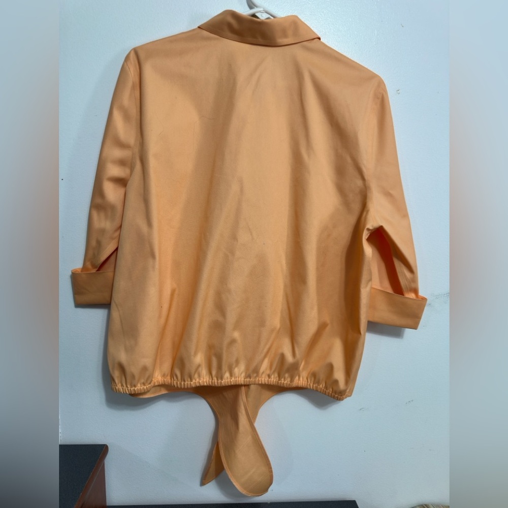 Chico's Vibrant Orange Blouse - Picture 2 of 6